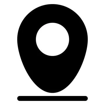 Map glyph icon isolated on white background Stock Illustration
