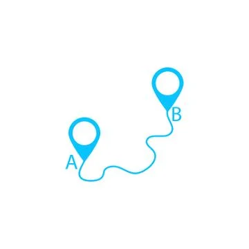 Map GPS icon flat. Stock Illustration