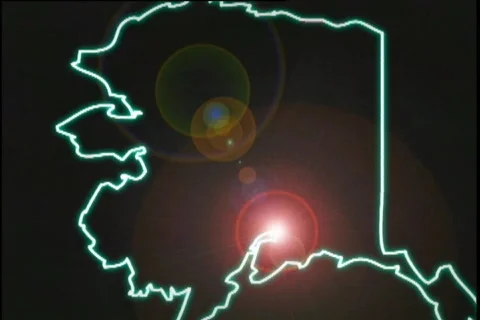 Map Graphic Alaska Stock-Footage 296321