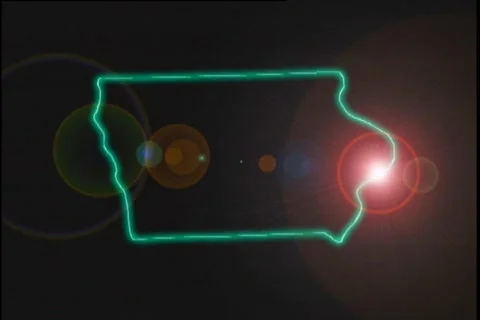 Map Graphic Iowa Видео 296381
