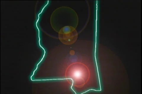 Map Graphic Mississippi Stock Footage 296370