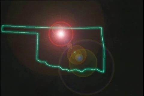 Map Graphic Oklahoma Stock-Footage 296395