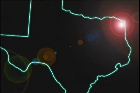 Map Graphic Texas Vídeo Stock 296374