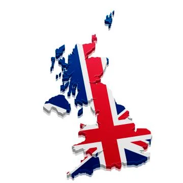 Map great britain Stock-Illustration