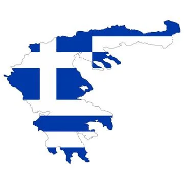 Map of Greece Stock Illustration