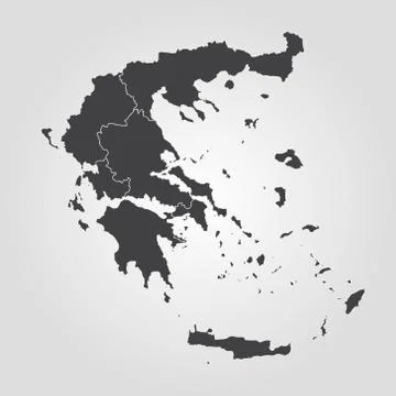 Map of Greece Stock Illustration