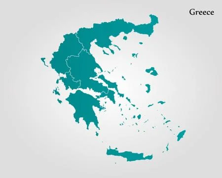 Map of Greece Stock Illustration
