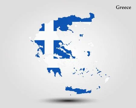 Map of Greece Stock Illustration
