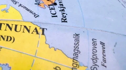 Map of Greenland Stock Footage 329703654