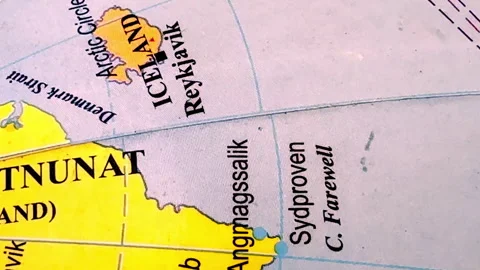Map of Greenland Video stock 332890959