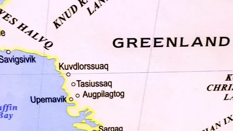 Map of Greenland Stock Footage 336177479