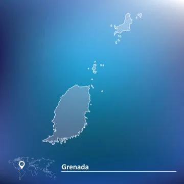 Map of Grenada Stock Illustration
