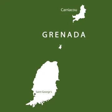 Map of Grenada Stock Illustration