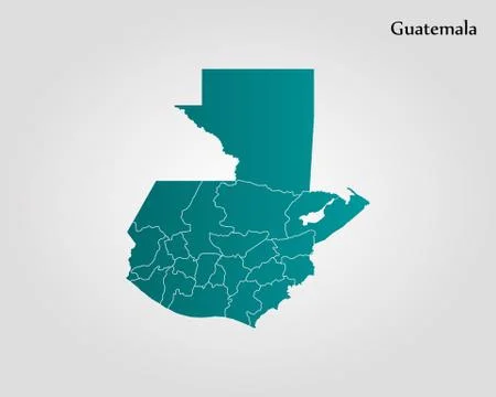 Map of Guatemala Stock Illustration