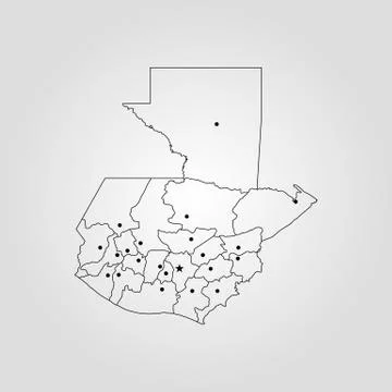 Map of Guatemala Stock-Illustration