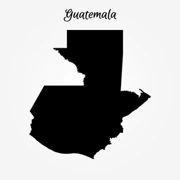 Map of Guatemala Stock Illustration