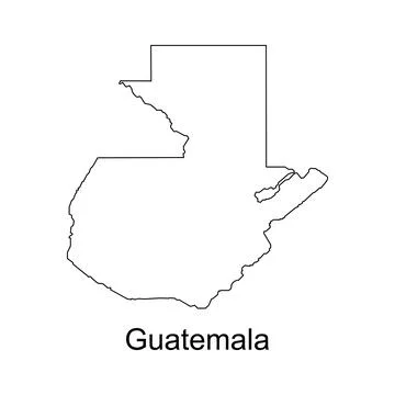 Map of guatemala Stock Illustration
