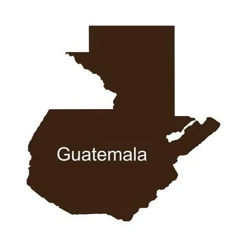 Map of guatemala Stock Illustration