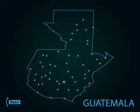 Map of Guatemala. Vector illustration. World map Stock Illustration