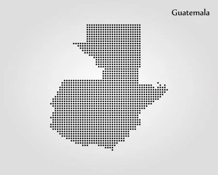 Map of Guatemala. Vector illustration. World map Stock Illustration