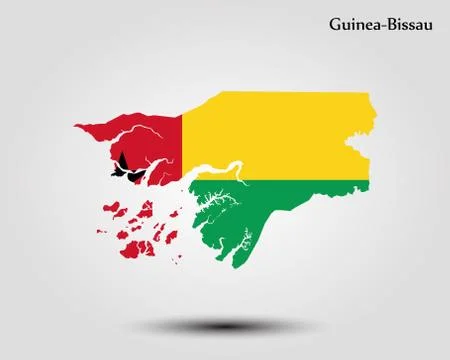Map of Guinea-Bissau Stock Illustration