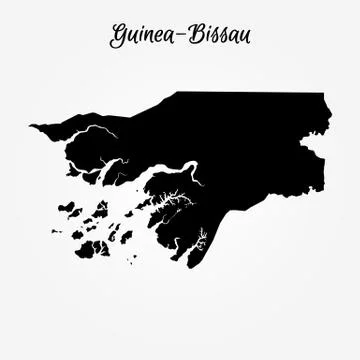 Map of Guinea-Bissau Stock Illustration