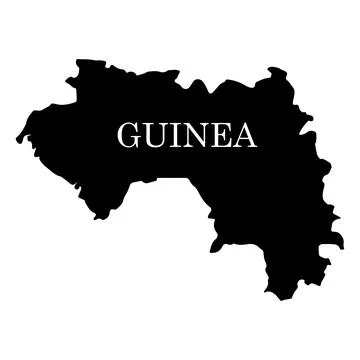 Map of Guinea Stock Illustration