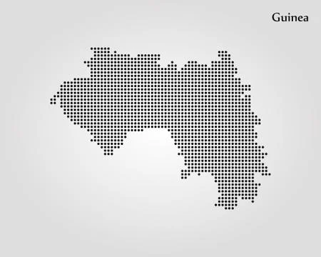 Map of Guinea. Vector illustration. World map Stock Illustration