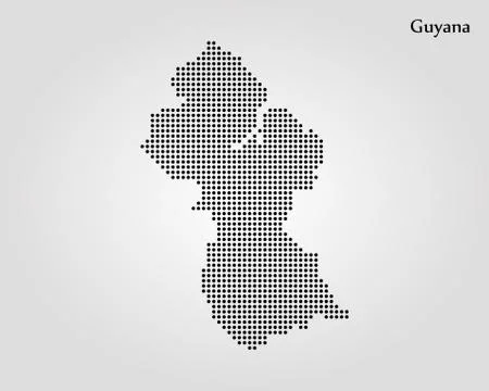 Map of Guyana. Vector illustration. World map Stock Illustration