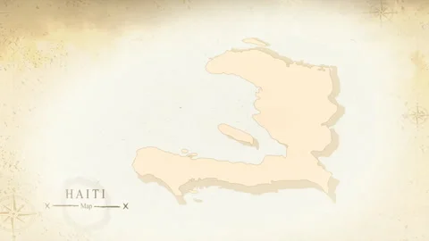 Map of Haiti Stock Footage 247463386