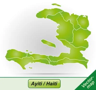 Map of haiti Stock Illustration