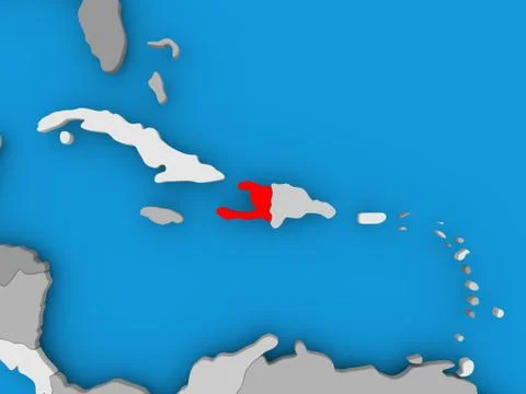 Map of Haiti Stock Illustration