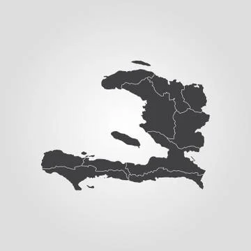 Map of Haiti Stock Illustration