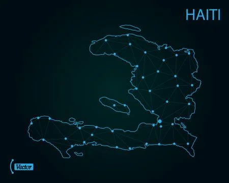 Map of Haiti. Vector illustration. World map Illustrazione stock