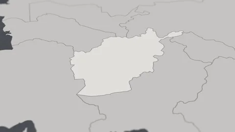 Map of HIGHLIGHT-AFGHANISTAN Stock Footage 311804522
