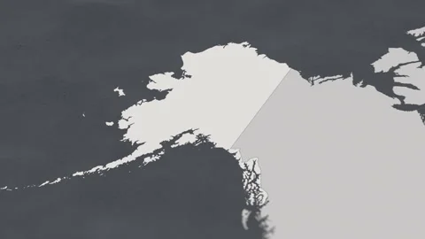 Map of HIGHLIGHT-ALASKA (USA) Stock Footage 311804537