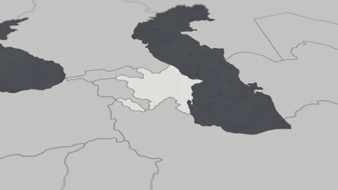 Map of HIGHLIGHT-AZERBAIJAN Stock-Footage 311804605