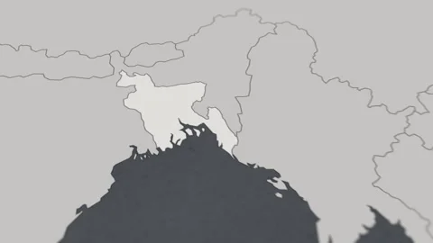 Map of HIGHLIGHT-Bangladesh Stock Footage 311804656