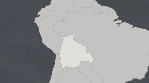 Map of HIGHLIGHT-BOLIVIA Stock Footage 311804746