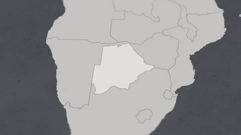 Map of HIGHLIGHT-BOTSWANA Stock Footage 311804751