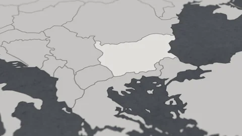 Map of HIGHLIGHT-BULGARIA Stock Footage 311804806
