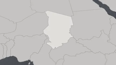 Map of HIGHLIGHT-CHAD Stock Footage 311804864