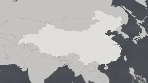 Map of HIGHLIGHT-China Stock Footage 311804867