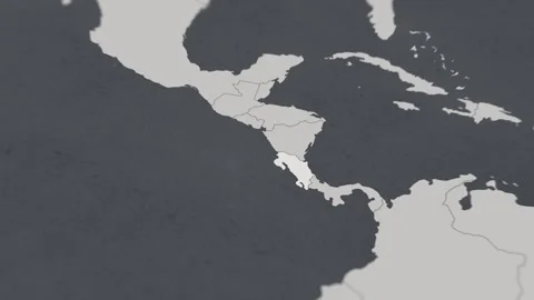 Map of HIGHLIGHT-COSTA RICA Stock Footage 311804989