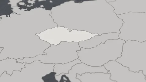 Map of HIGHLIGHT-CZECH REPUBLIC Stock Footage 311805118