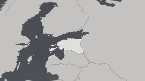Map of HIGHLIGHT-ESTONIA Stock Footage 311805328