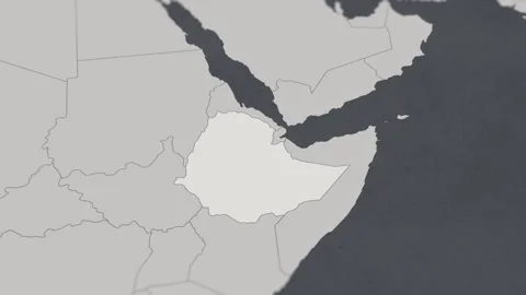 Map of HIGHLIGHT-ETHIOPIA Stock-Footage 311805344