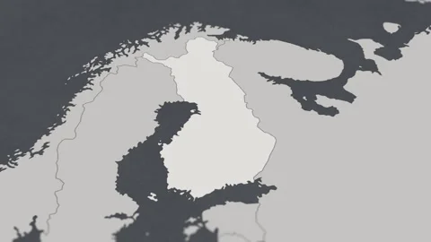 Map of HIGHLIGHT-FINLAND Stock Footage 311805484