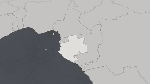 Map of HIGHLIGHT-GABON Stock-Footage 311805506