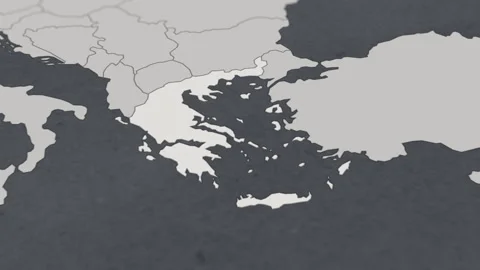 Map of HIGHLIGHT-GREECE Stock Footage 311805609